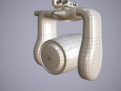 Helicopter Search Lights Collection --285-- 3D Model
