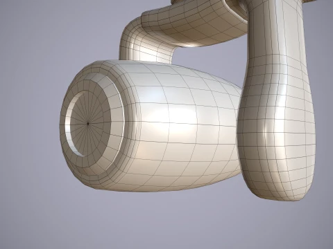 Helicopter Search Lights Collection --285-- 3D Model