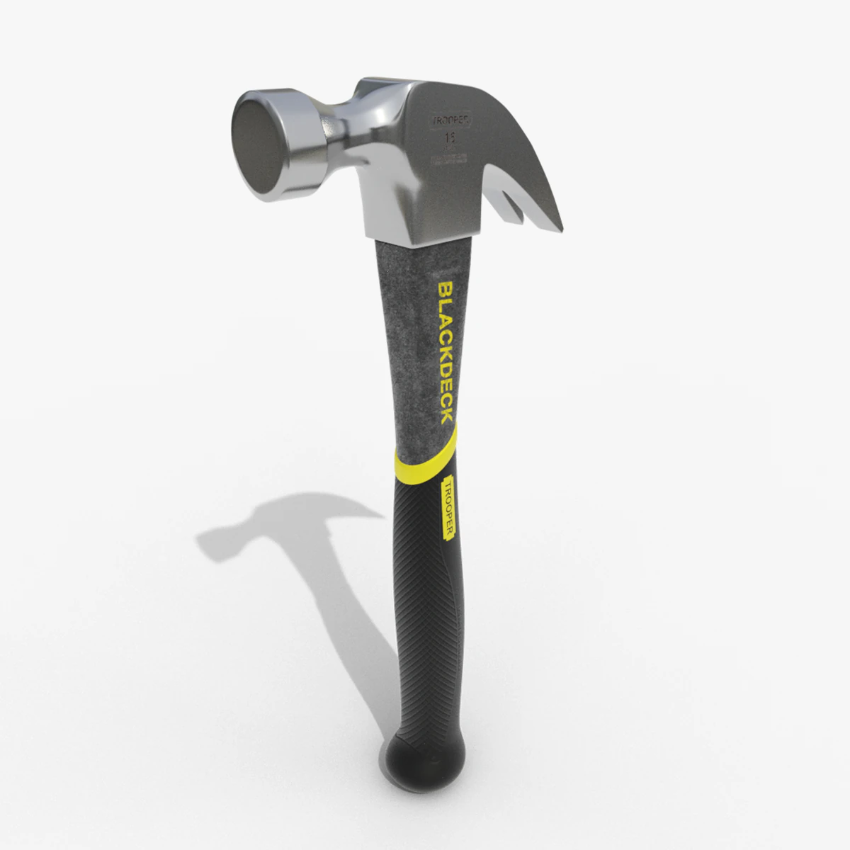 claw hammer 3D Model .c4d .max .obj .3ds .fbx .stl .blend 