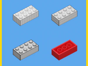 lego brick collection - 35 pieces 3D Model