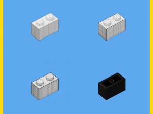 lego brick collection - 35 pieces 3Dモデル