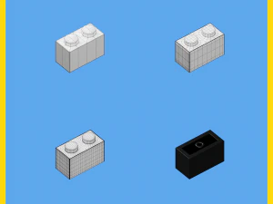 lego brick collection - 35 pieces 3D Model