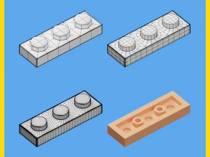 lego brick collection - 35 pieces 3D Model