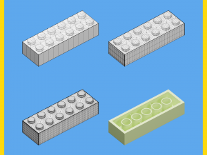 lego brick collection - 35 pieces 3Dモデル