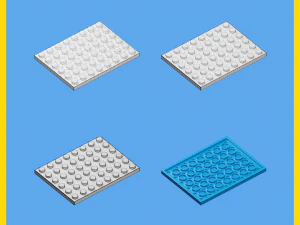 lego brick collection - 35 pieces 3D Model