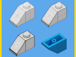 lego brick collection - 35 pieces 3D Model