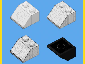 lego brick collection - 35 pieces 3D Model