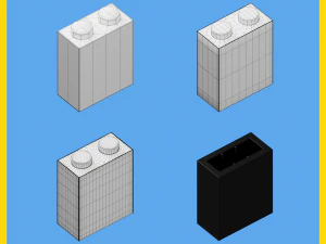lego brick collection - 35 pieces 3D Model