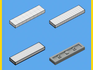 lego brick collection - 35 pieces 3D Model