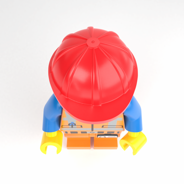 Lego construction worker cheap minifigure
