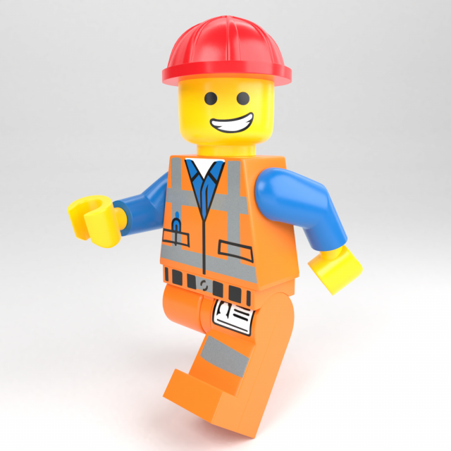 Lego construction worker top
