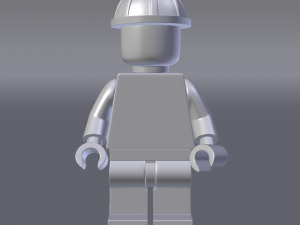 lego minifigure - construction worker Modelo 3D