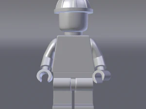 lego minifigure - construction worker 3D Model
