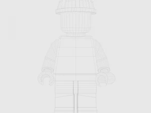 lego minifigure - construction worker 3D Model