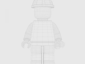 lego minifigure - construction worker 3D Model