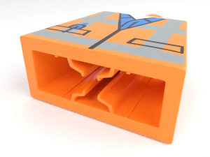 lego minifigure - construction worker 3D Model