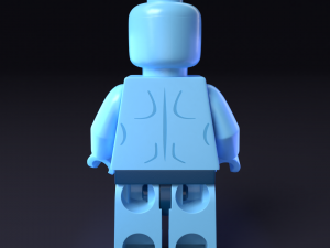 lego minifigure - dr manhattan watchmen 3D-Modell