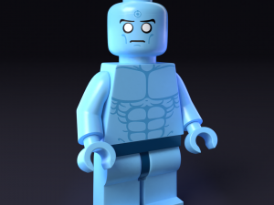 lego minifigure - dr manhattan watchmen 3D-Modell