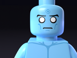 lego minifigure - dr manhattan watchmen 3D-Modell