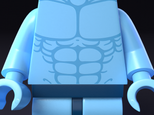 lego minifigure - dr manhattan watchmen 3D-Modell