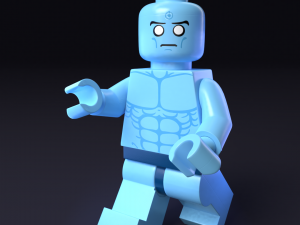 lego minifigure - dr manhattan watchmen 3D-Modell