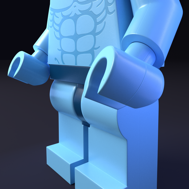 lego minifigure dr manhattan watchmen 3D Model in Toys 3DExport