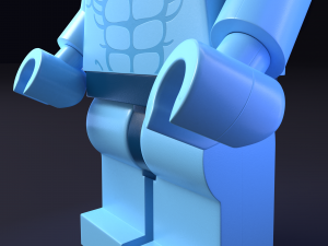 lego minifigure - dr manhattan watchmen 3D-Modell
