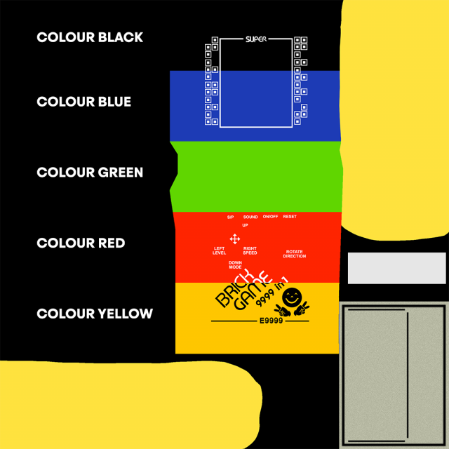 brick game 9999 in 1 3D Model in Bilgisayar 3DExport