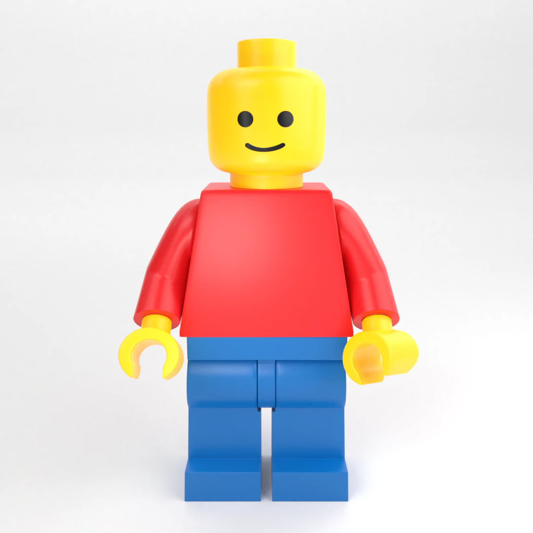 minifigura lego padr&atilde;o Modelo 3D .c4d .max .obj .3ds .fbx .stl .blend 