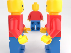 minifigura lego padr&atilde;o Modelo 3D