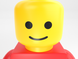 lego standard minifigure Modelo 3D