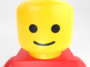 minifigura lego padr&atilde;o Modelo 3D