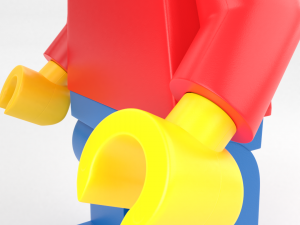 lego standard minifigure Modelo 3D