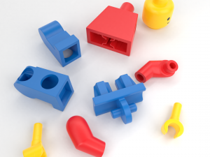 lego standard minifigure Modelo 3D