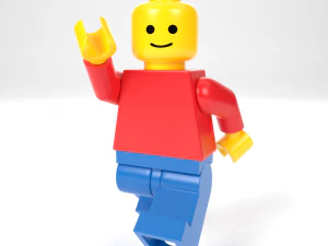 minifigura lego padr&atilde;o Modelo 3D