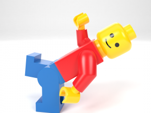lego standard minifigure Modelo 3D