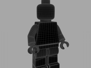 lego standard minifigure Modelo 3D