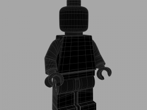 lego standard minifigure Modelo 3D