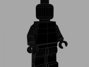 lego standard minifigure Modelo 3D