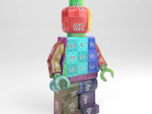 minifigura lego padr&atilde;o Modelo 3D