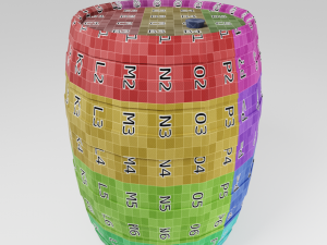 old barrel low-poly Modelo 3D