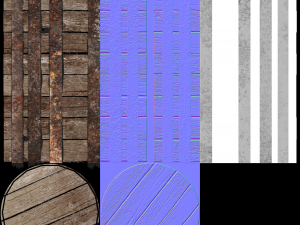 old barrel low-poly Modelo 3D