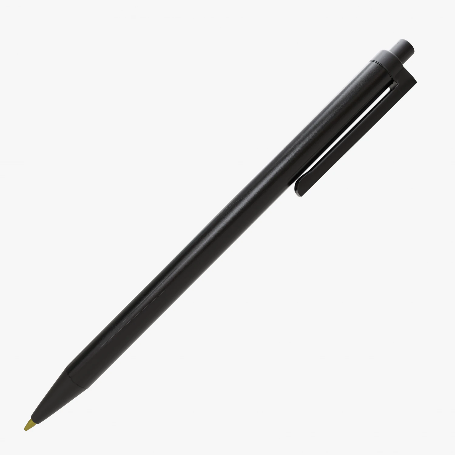 detailed ballpoint pen 3D Model .c4d .max .obj .3ds .fbx .stl .blend 