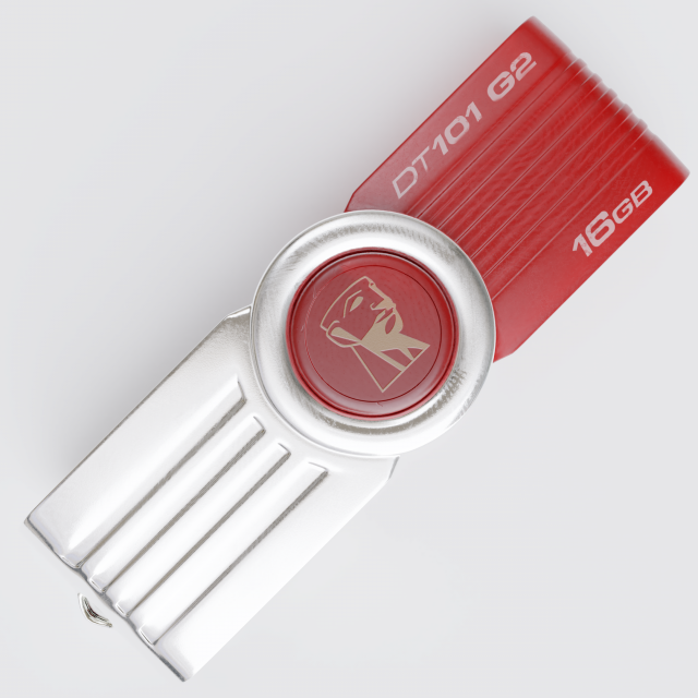 kingston flash drive 16gb 3D Modell .c4d .max .obj .3ds .fbx .stl .blend