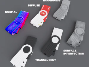 kingston flash drive 16gb 3D Model
