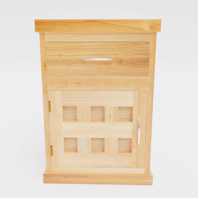 nightstand 3D Модель .c4d .max .obj .3ds .fbx .stl .blend 