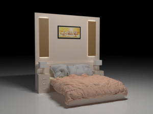 master bed 3D 모델