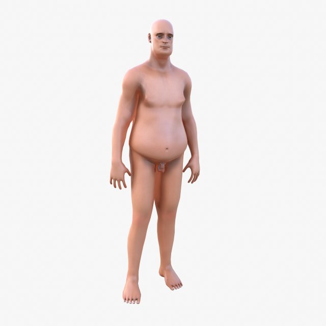 fat man Modello 3D .c4d .max .obj .3ds .fbx .stl .blend 