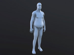 fat man Modello 3D