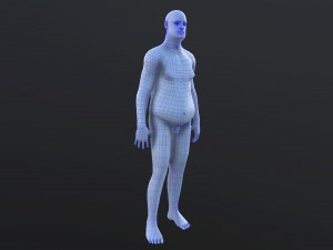 fat man Modello 3D